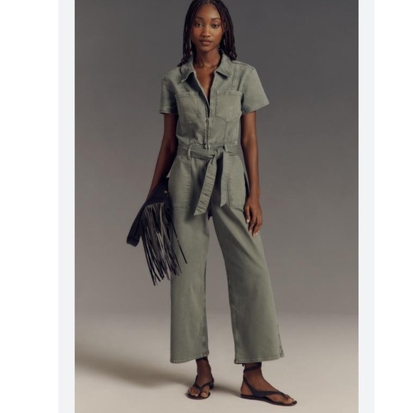Good American Fit for Success Utility Cropped Jumpsuit Size 2XL - Picture 1 of 9